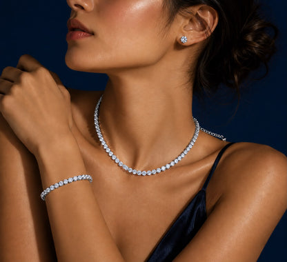 Circle Crystal Jewelry Set